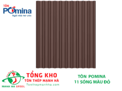 Tôn Pomina 11 sóng màu đỏ