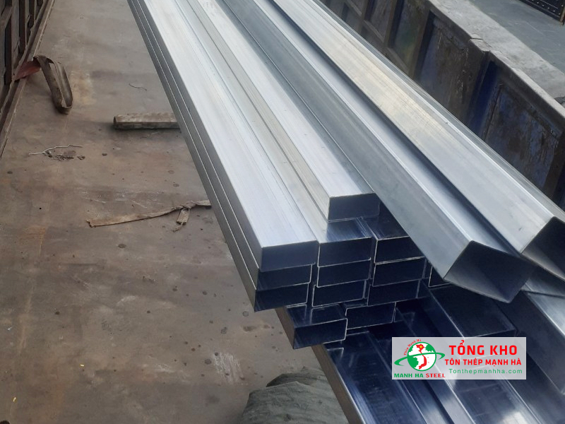 Thép hộp mạ kẽm 100x200