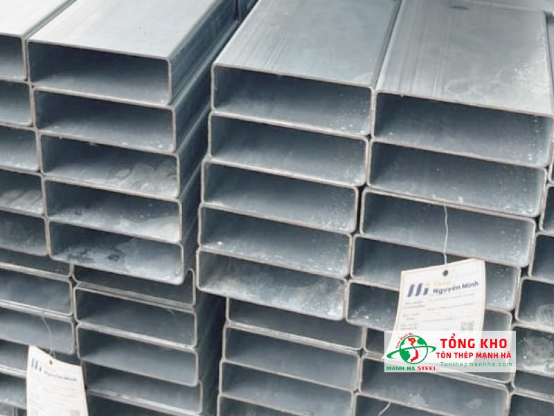 Thép hộp mạ kẽm 50x150