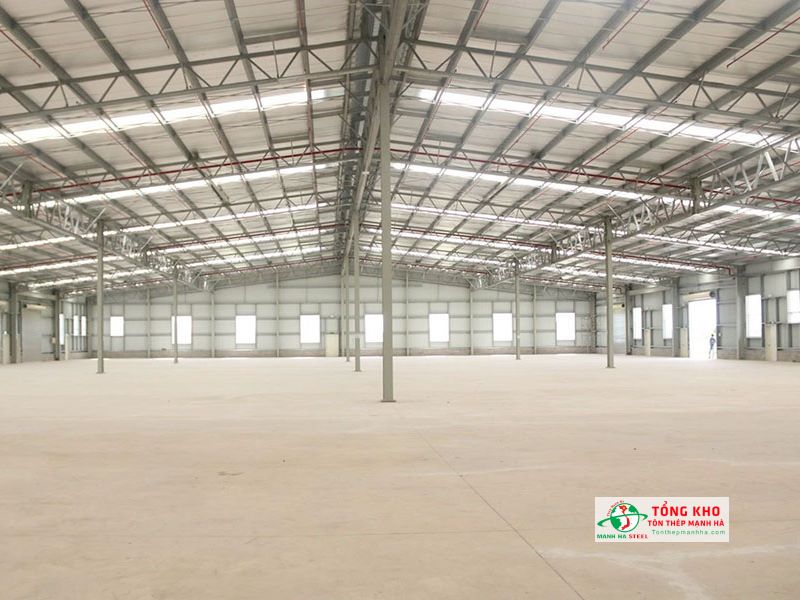 Khung chịu tải nhà xưởng xây dựng từ sắt hộp 60x120