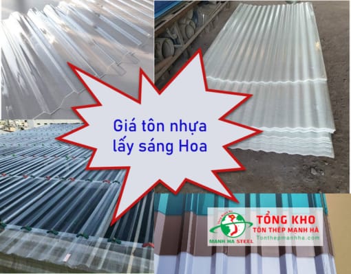 Tham khảo bảng giá tôn nhựa lấy sáng mới nhất hiện nay - Liên hệ ngay CK 3-7%