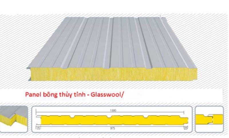 Quy cách tấm panel Glasswool