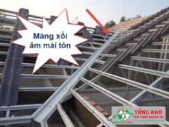 Máng xối âm mái tôn