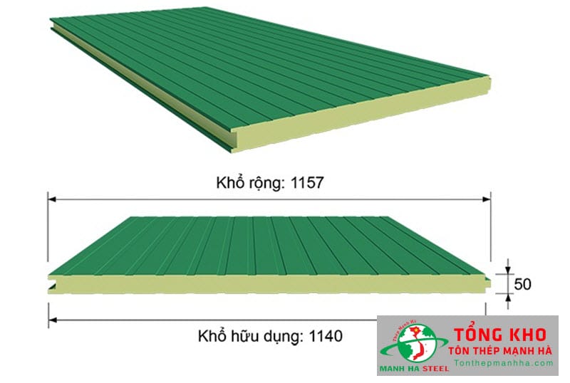 Quy cách panel tôn xốp thông dụng nhất