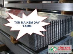 Tôn mạ kẽm dày 1.5mm