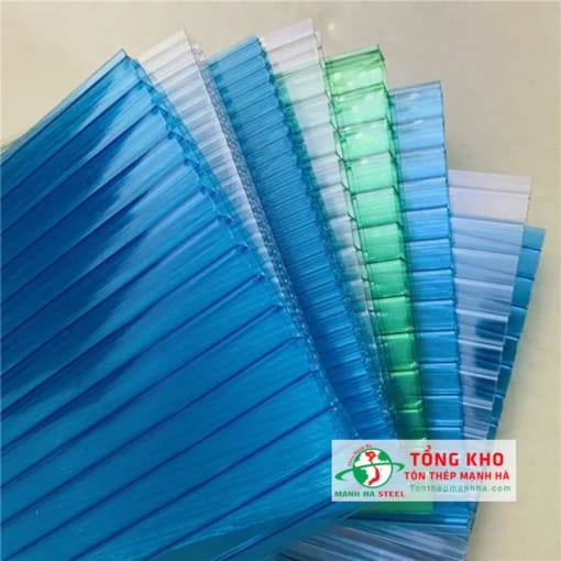 Tôn nhựa phẳng rỗng ruột poly