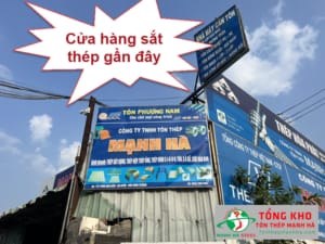 Cửa hàng sắt thép gần đây