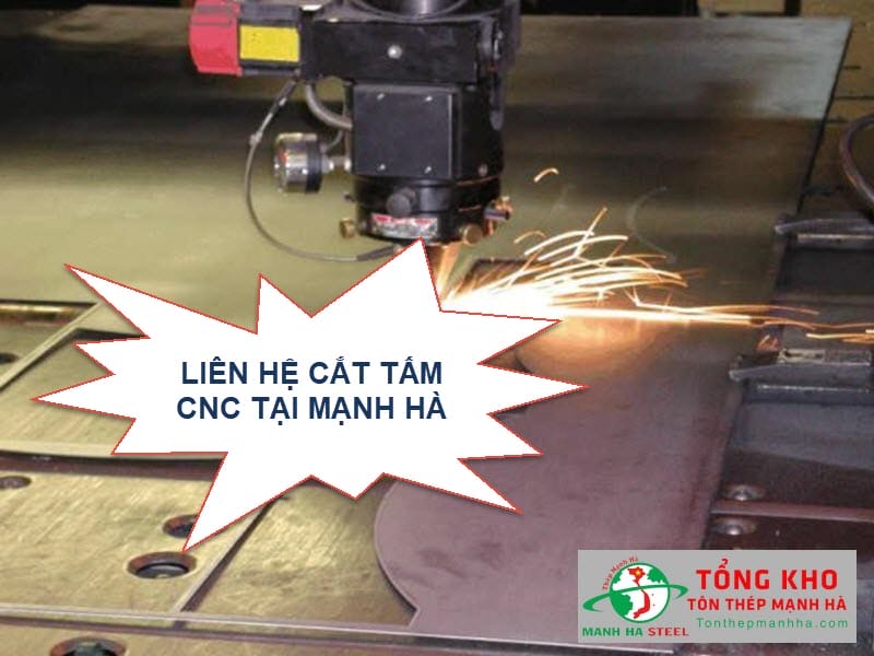 Liên hệ đặt hàng gia công cắt CNC thép tấm giá rẻ tại Mạnh Hà