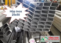 Hộp inox 25x50