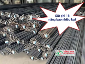 Sắt phi 18 nặng bao nhiêu kg?