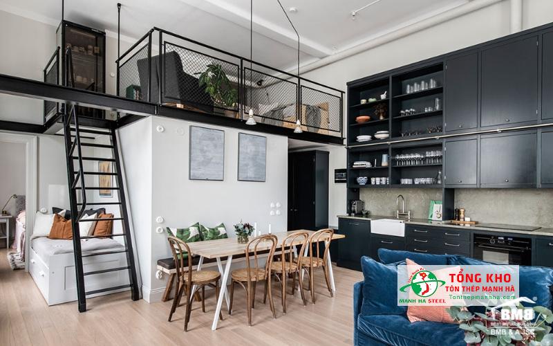 Thép hình I150 dùng làm khung gác lửng