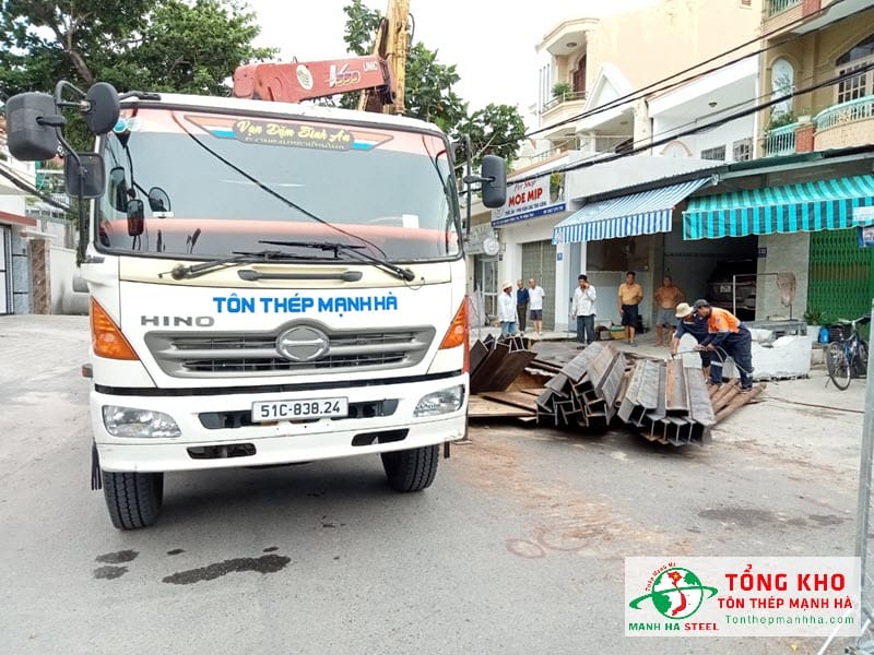 Mạnh Hà vận chuyển thép H chính hãng tới công trình khu vực TPHCM, miền Nam