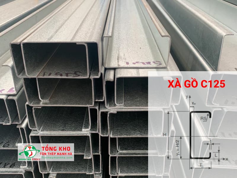 Xà Gồ C125 Giá Rẻ + Đủ Loại + CK 3-7%