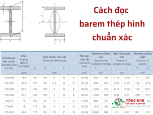 Cách đọc barem thép hình chuẩn xác
