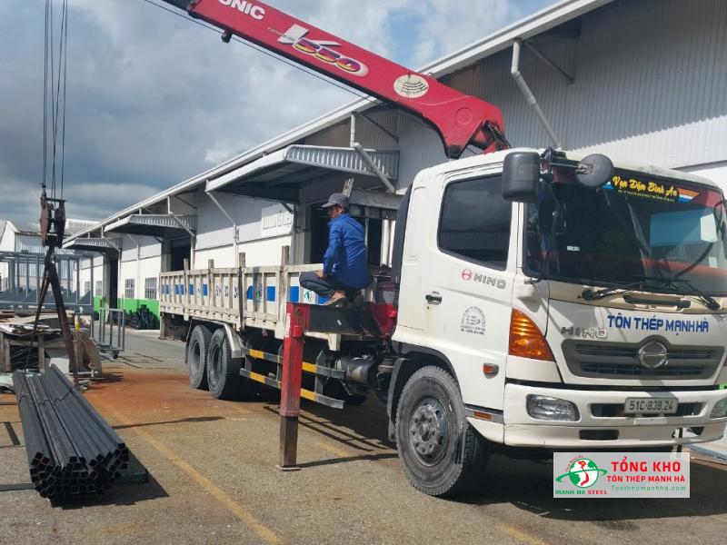 Cung cấp 2 tấn thép hộp đen cho nhà máy chế biến bánh kẹo ở Đồng Nai