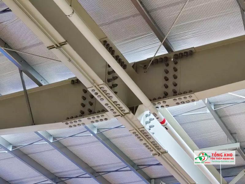 Liên kết bulong được sử dụng nhiều trong thi công dầm thép chữ I