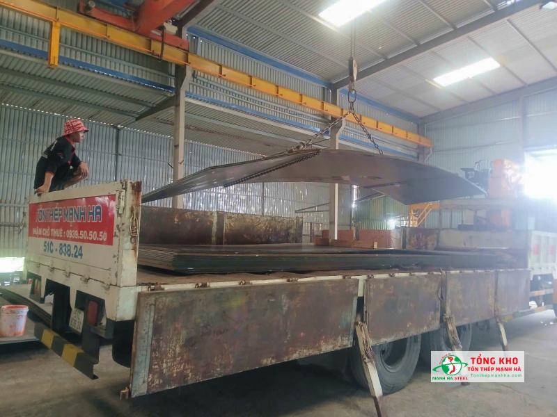 Mua thép tấm Q355 tại Tôn Thép Mạnh Hà có giao hàng tận nơi, toàn Miền Nam