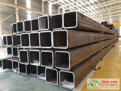 Thép hộp mạ kẽm 175x175 có bề mặt sáng bóng, chống gỉ hiệu quả cho công trình ngoài trời.