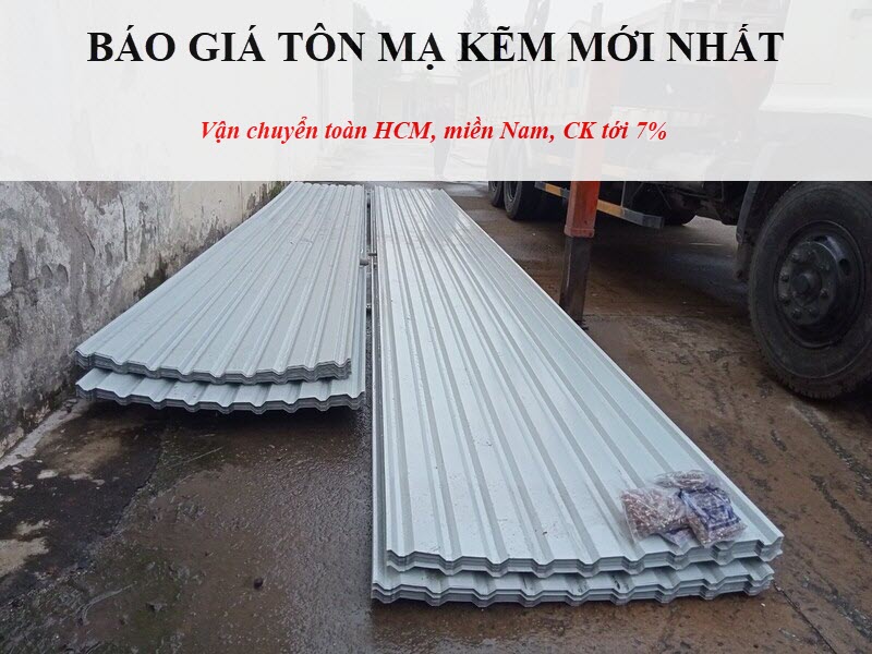 Cập nhật báo giá tôn mạ kẽm mới nhất