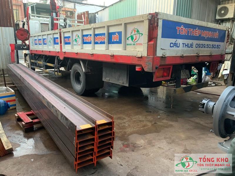 Giao 6 tấn thép I400x12mm cho dự án nhà máy cơ khí tại Đồng Nai