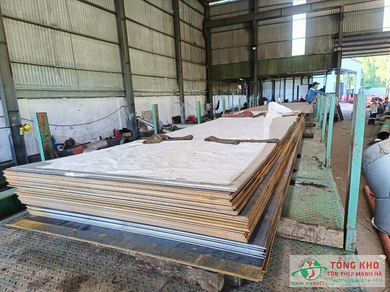 Giao 7 tấn thép tấm 8mm cho dự án mở rộng nhà máy tại TP. Biên Hòa, Đồng Nai