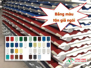 Bảng màu tôn giả ngói