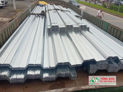 Tôn sàn deck H50W1000 có thiết kế 3 sóng lớn, khổ lớn giảm số lượng tấm