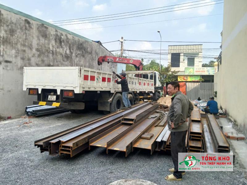 Giao thép hình I, thép hộp kẽm cho nhà xưởng tại Thuận An, Bình Dương