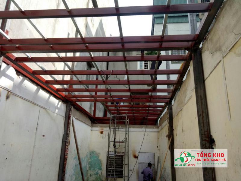 Thép hình được sử dụng cho các công trình cải tạo, nâng tầng nhà phố tại Phú Nhuận