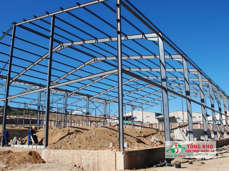 Thép hình được sử dụng phổ biến làm nhà tiến chế tại Tây Ninh