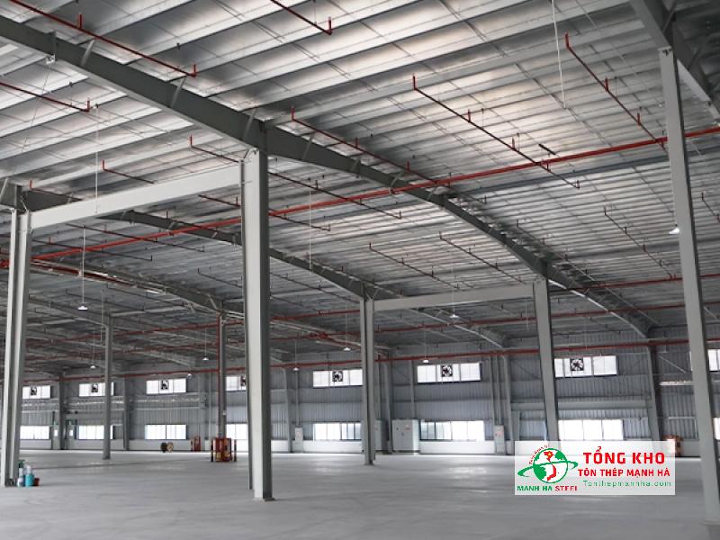 Sắt I250 Posco làm dầm chính cho nhà xưởng nhịp 8m