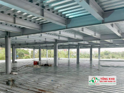 Dầm sàn deck thi công từ thép I300 Posco