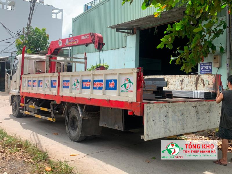 Giao thép I cho xưởng cơ khí Quỳnh Vy tại Vĩnh Lộc B, Bình Chánh