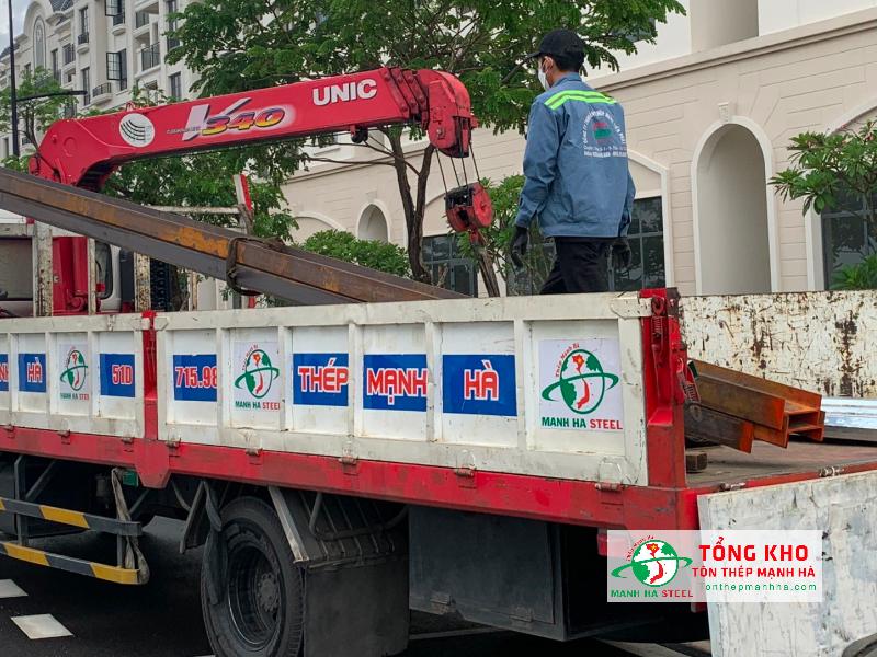 Giao thép I200 dài 6m cho công trình sửa chữa tại Tân Phú