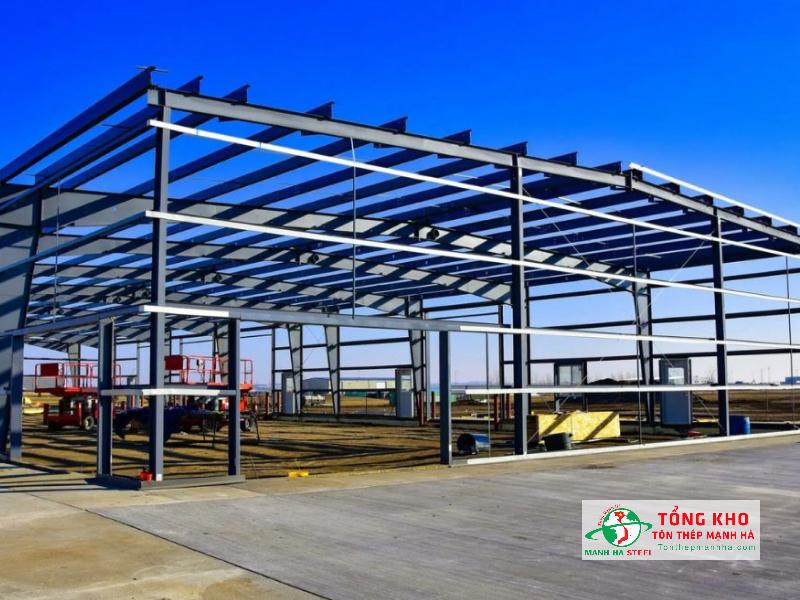 Nhà xưởng tại Bình Dương phần lớn sử dụng thép I làm dầm, cột