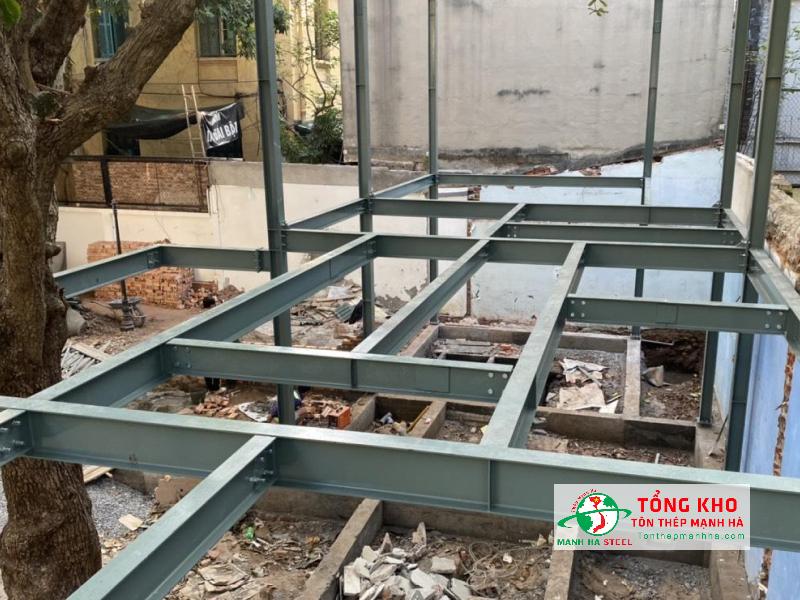 Do diện tích hạn chế nên các công trình tại Quận Gò Vấp sử dụng thép I rất phổ biến, thi công nhanh, chất lượng ổn định