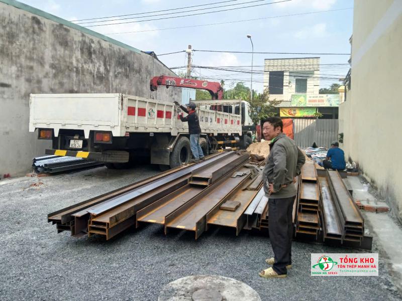 Giao thép hình I Posco đủ quy cách cho công trình nhà xưởng tại Thuận An, Bình Dương