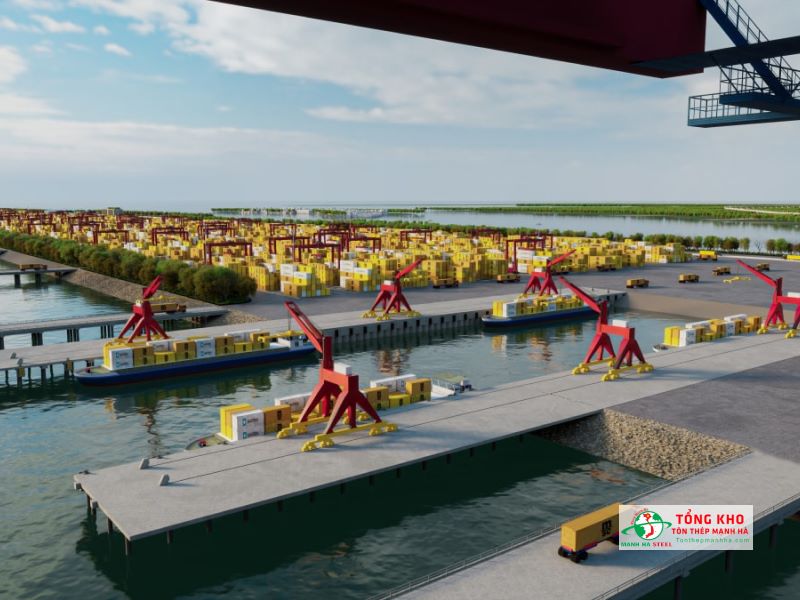 Ứng dụng thép thép I, H, tấm Posco trong xây dựng bến cảng Cần Giờ
