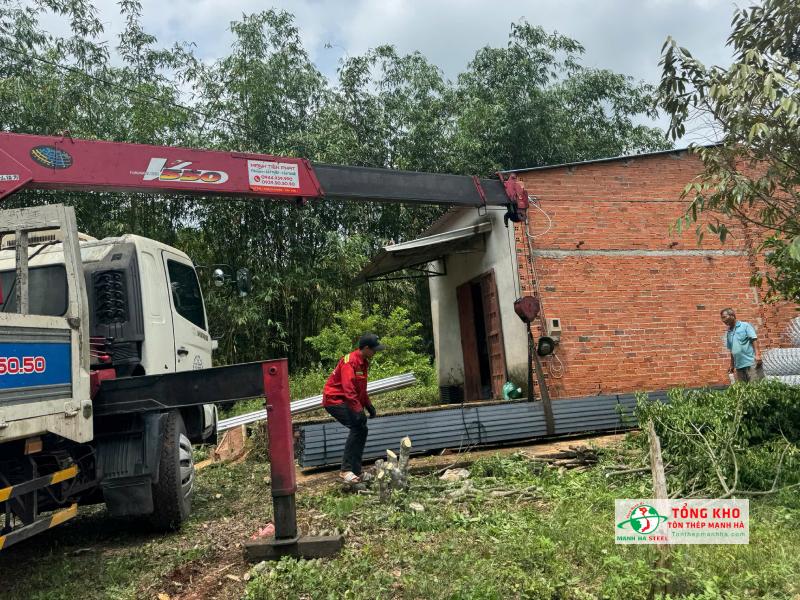 Giao 30 cây thép I120 An Khánh làm kho hàng tại xã Long Phước, Long Thành