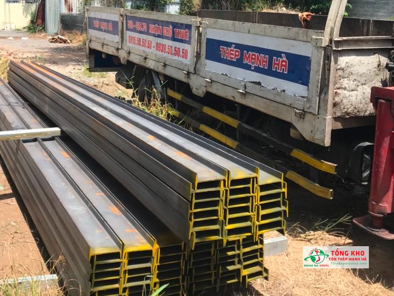 Giao 30 cây thép hình I200x100x5.5 An Khánh đến công trình cải tạo nhà phố trên đường Thành Thái, Quận 10