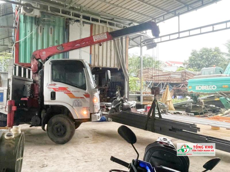 Giao thép I150 An Khánh cắt theo yêu cầu cho xưởng cơ khí ở Vĩnh Hội, Quận 4