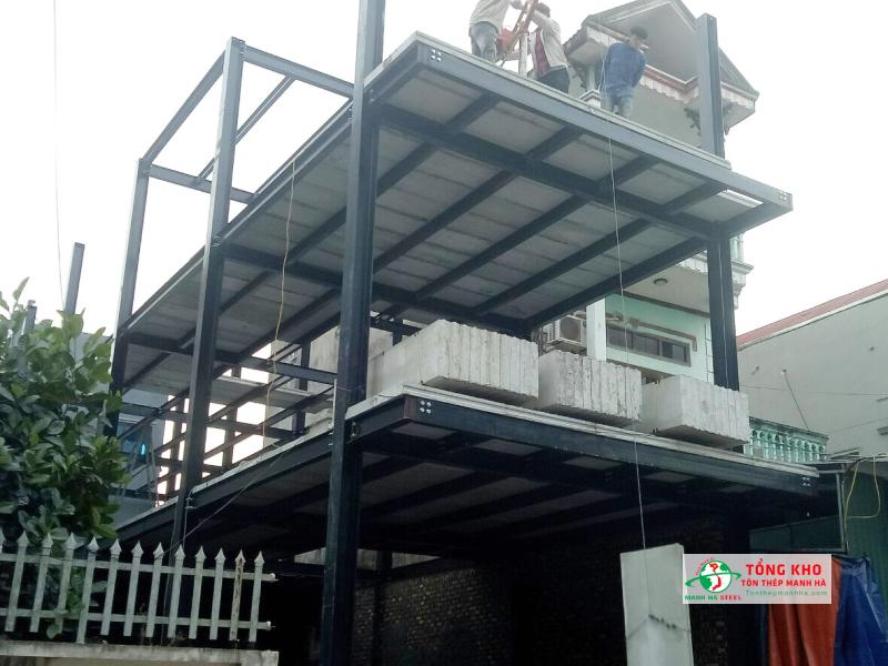 Thép hình I An Khánh dùng làm dầm, cột nhà phố tại Quận 7