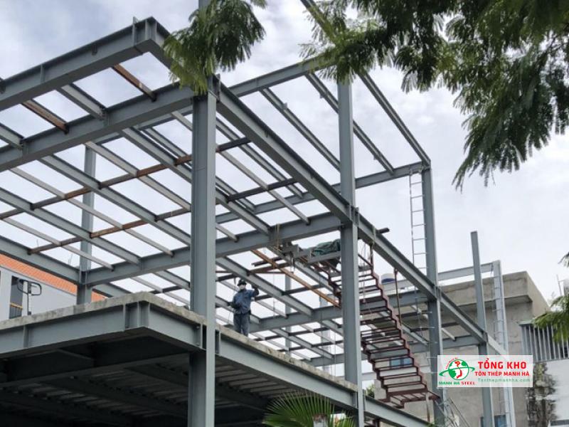 Dầm, khung chịu lực nhà phố xây mới, cải tao nhà cũ tại Quận 11 thường dùng thép I An Khánh