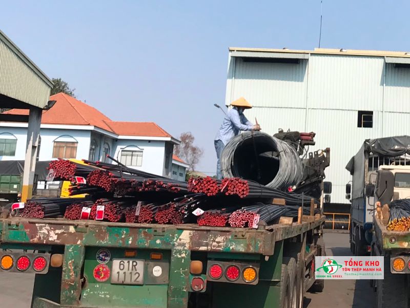 Giá thép Pomina tại Long An có thể biến động tùy vị trí giao hàng