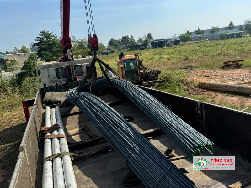 Cung cấp 12 tấn thép Pomina D16 CB400-V cho công trình mở rộng kho logistics tại Bến Cát, Bình Dương
