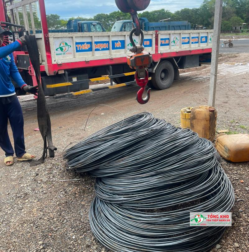 Giao 1 tấn sắt cuộn phi 6 Pomina cho công trình xây dựng nhà ở tại Bà Rịa – Vũng Tàu