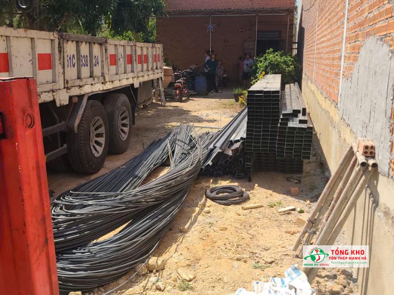Cung cấp 2 tấn thép Pomina D10 cho công trình dân dụng gần cầu Phú Xuân, Huyện Nhà Bè