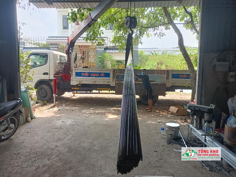 Giao 2 tân thép Pomina D12 cho công trình mở rộng nhà dân dụng tại Quận 1