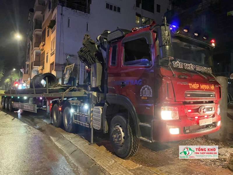 8 tấn thép Pomina phi 16 cung cấp cho công trình khách sạn mini tại đường Trần Hưng Đạo, Quận 5