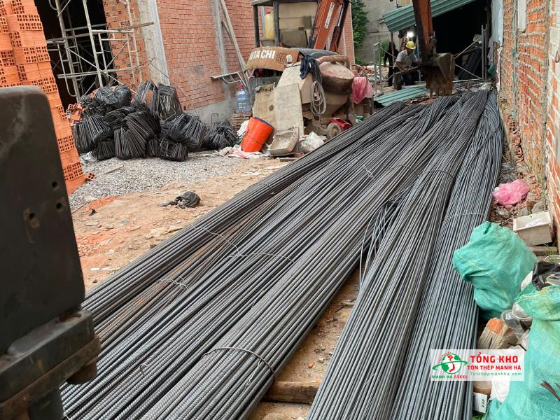Thép Pomina D14, D16 dùng phổ biến cho nhà phố nhiều tầng tại Hóc Môn